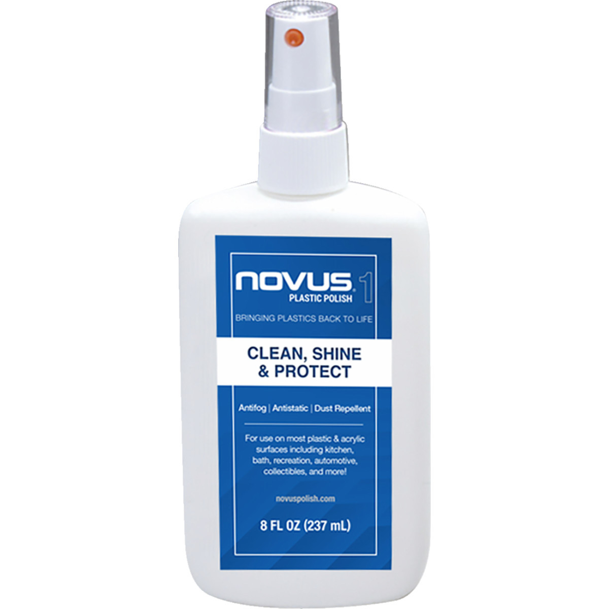 Novus #7020 - Plastic Polish #1 - 8 U.S. fl oz.
