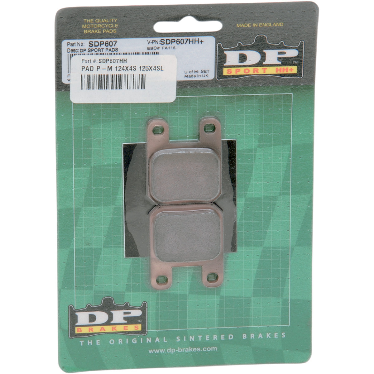DP Brakes #SDP607HH - Sintered Brake Pads