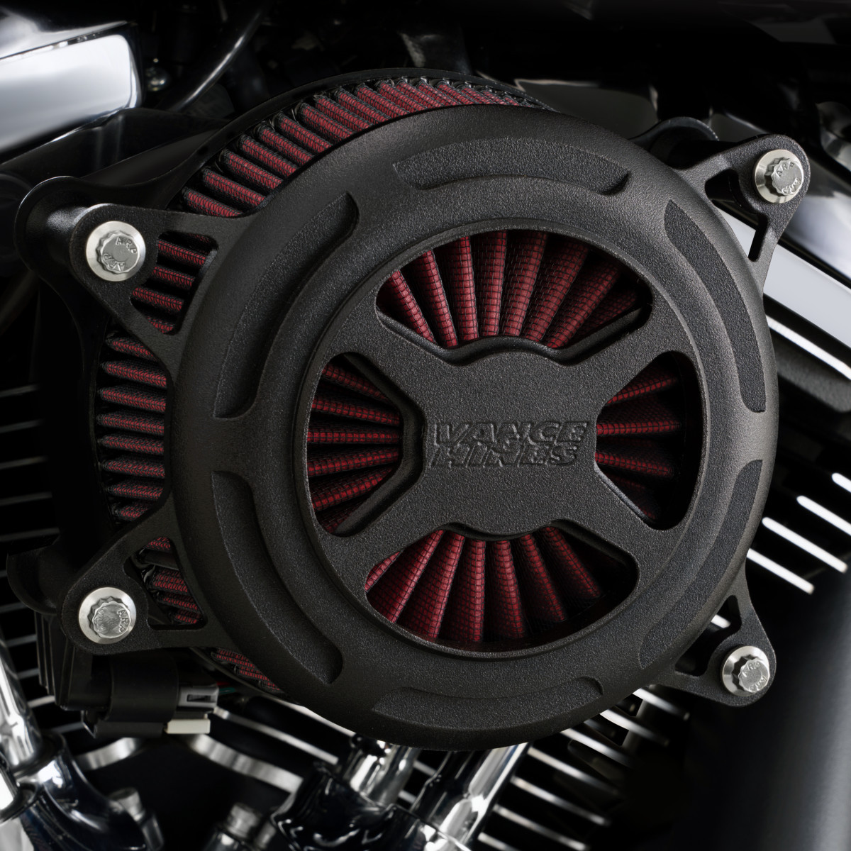 Vance & Hines #42359 - VO2 X Air Intake Kit - Black Wrinkle