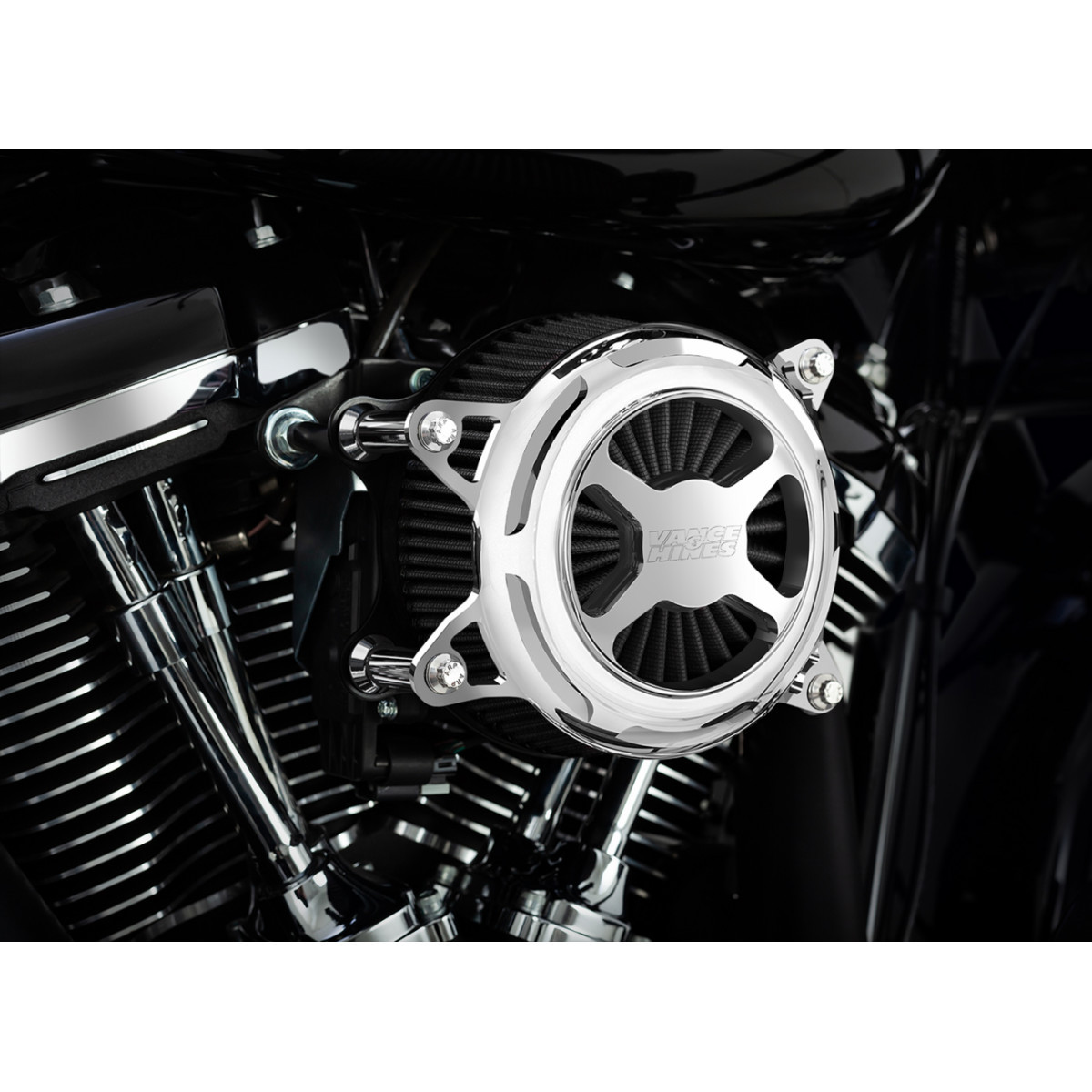 Vance & Hines #72345 - VO2 X Air Intake Kit - Chrome