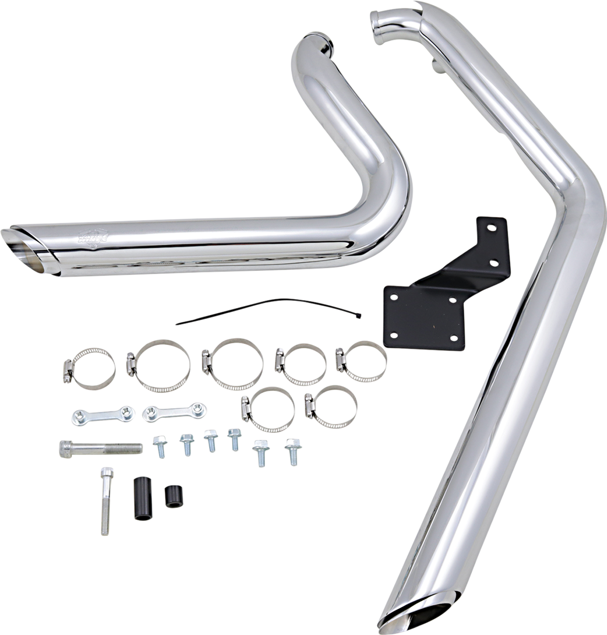 Vance & Hines #17221 - Shortshots Staggered Exhaust System - Chrome