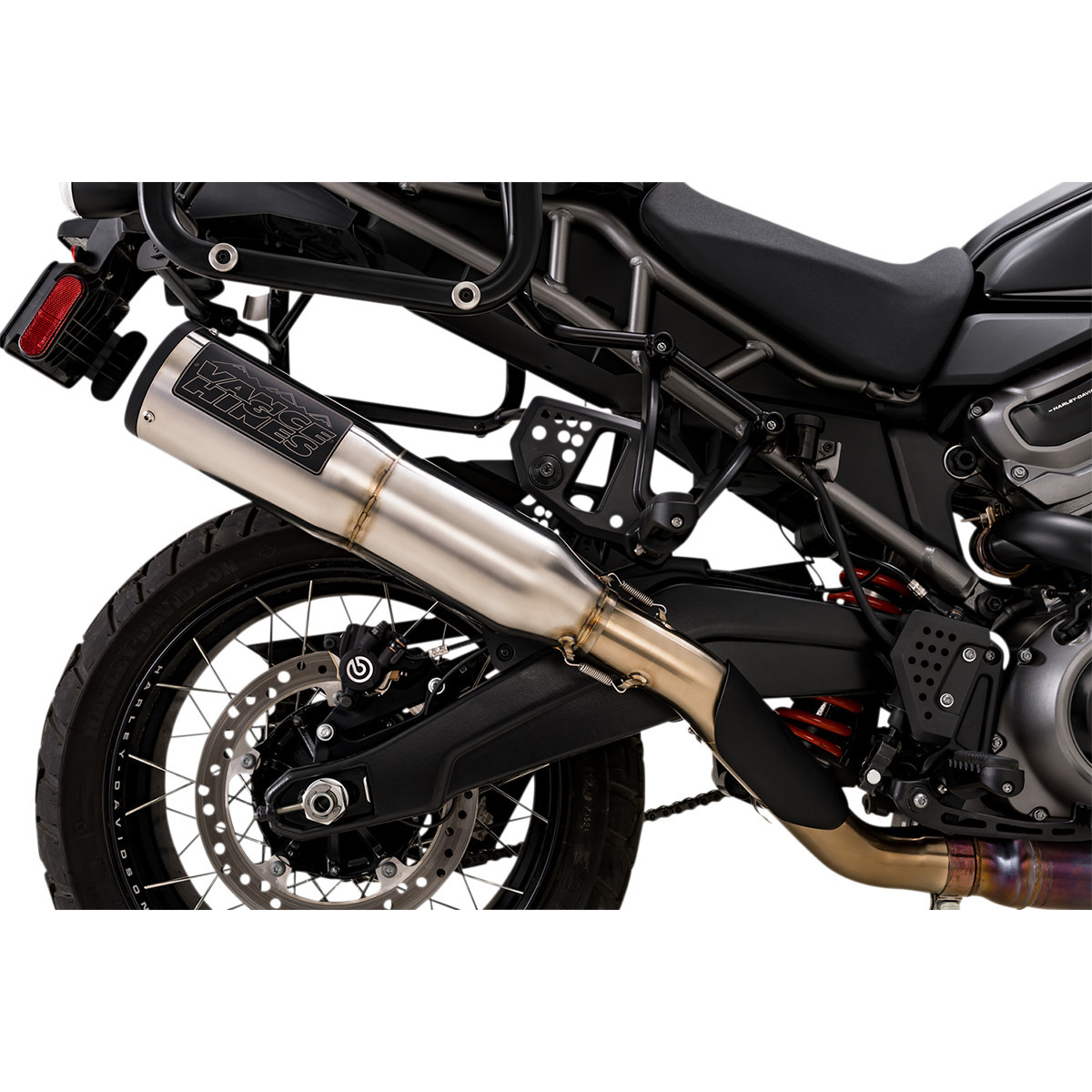 Vance & Hines #16533 - Adventure Hi-Output 450 Slip-On Muffler - Stainless Steel