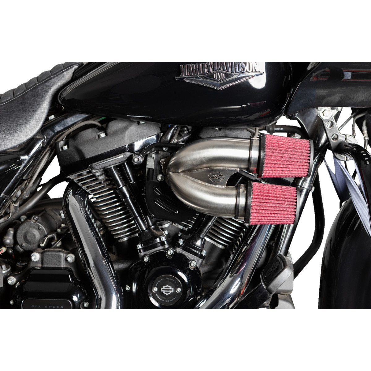 S&S Cycle #170-0565A - Tuned Induction Air Cleaner Kit - Stainless Steel