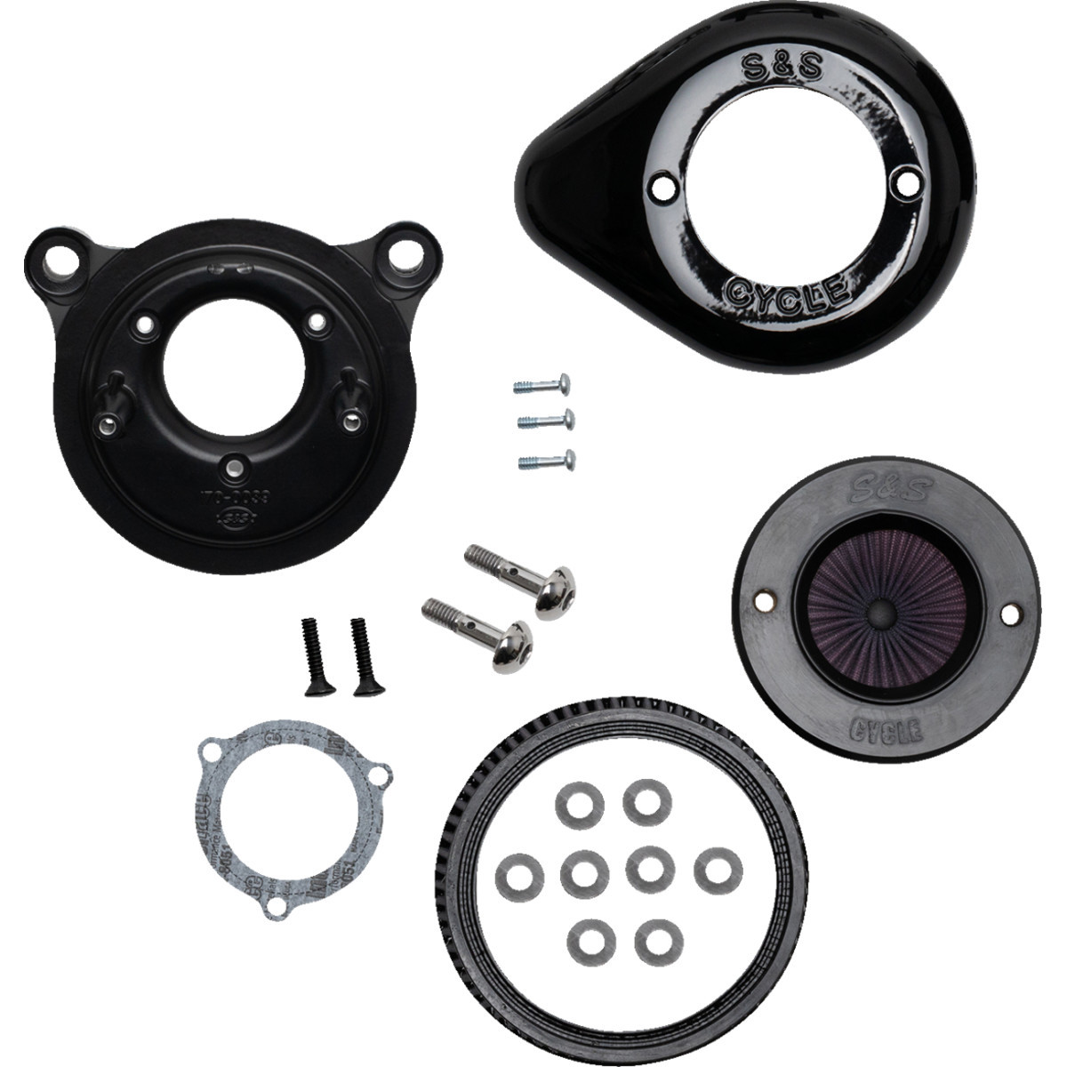 S&S Cycle #170-0722A - Air Stinger Stealth Air Cleaner Kit - Black