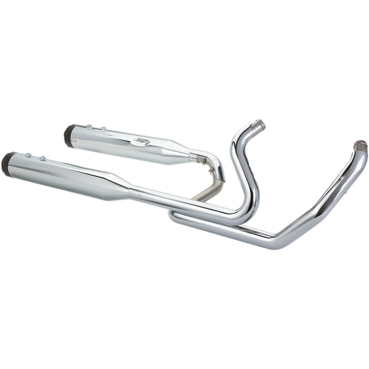 S&S Cycle #550-0699C - El Dorado Dual Exhaust System - Chrome - Black Thruster