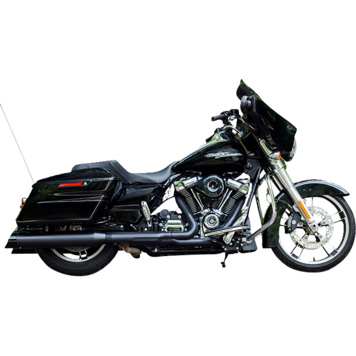 S&S Cycle #550-1010 - 4-1/2" Black MK45 Cutlass Performance Mufflers