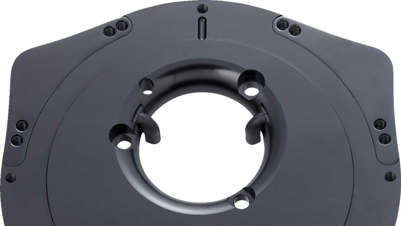 Arlen Ness #600-058 Replacement Breather Bolt Cover Plate - Inverted/Method/Clear Tear/Sidekick - Right - Black