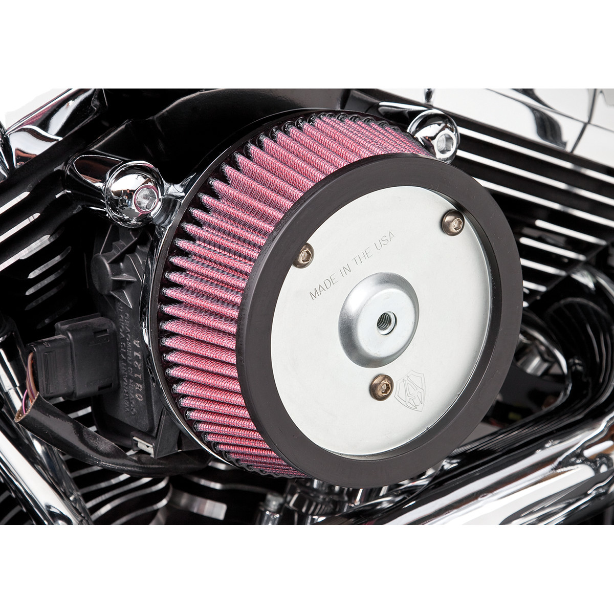 Arlen Ness #18-446 - Big Sucker Air Cleaner Kit - Chrome - Stage I