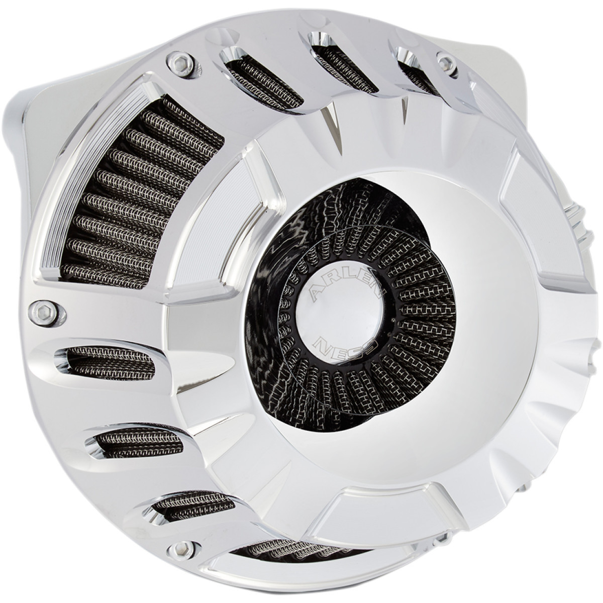 Arlen Ness #18-916 - Inverted Series Air Cleaner Kit - Chrome