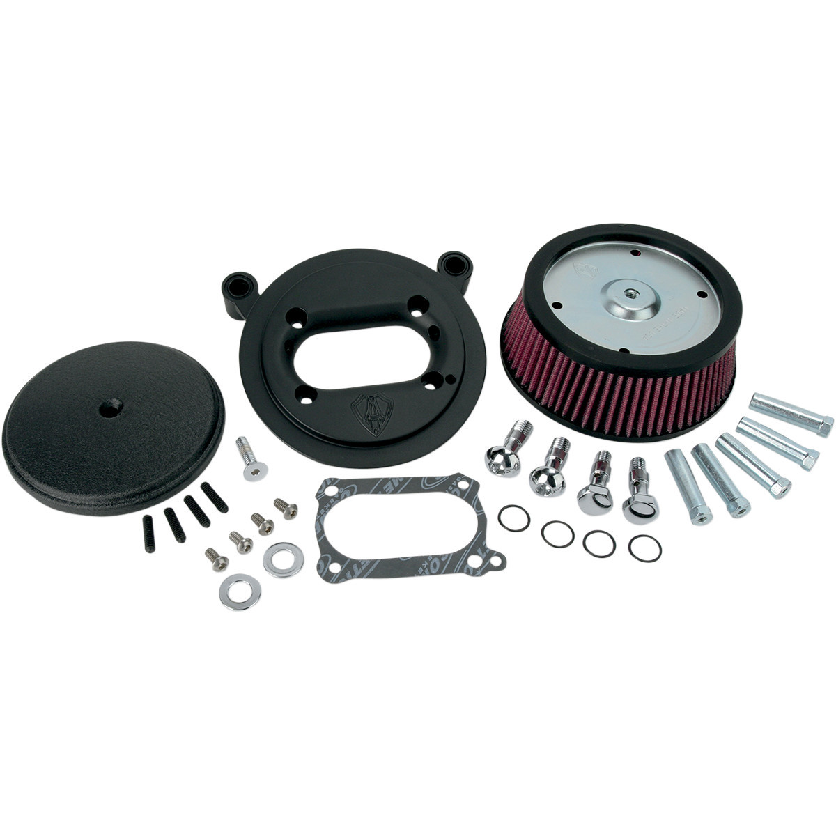 Arlen Ness #18-328 - Big Sucker™ Stage I Air Filter Kit - Wrinkle Black