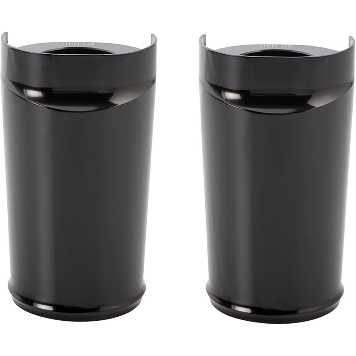 Arlen Ness #20-033 - Fork Boot Cover - Black Anodized - Smooth