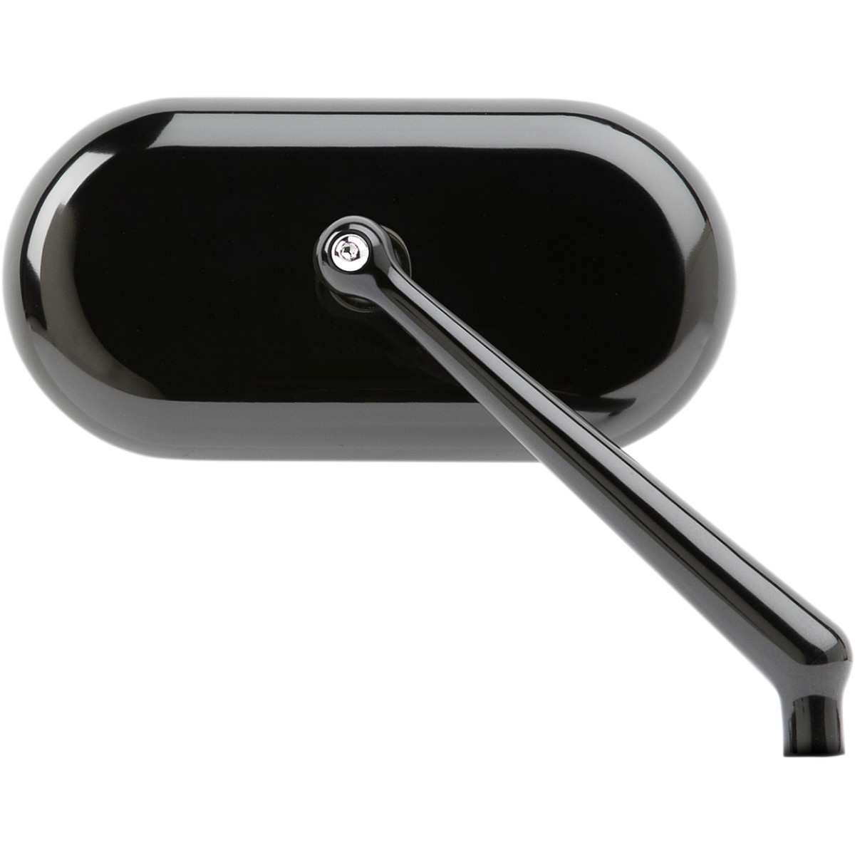 Arlen Ness #13-172 - Mirror - Side View - Oval - Black - Right