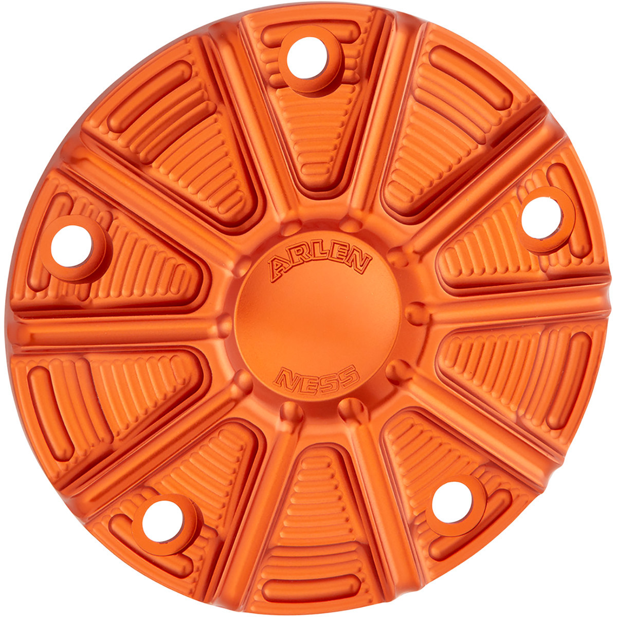 Arlen Ness #700-029 - Points Cover - Orange - Twin Cam