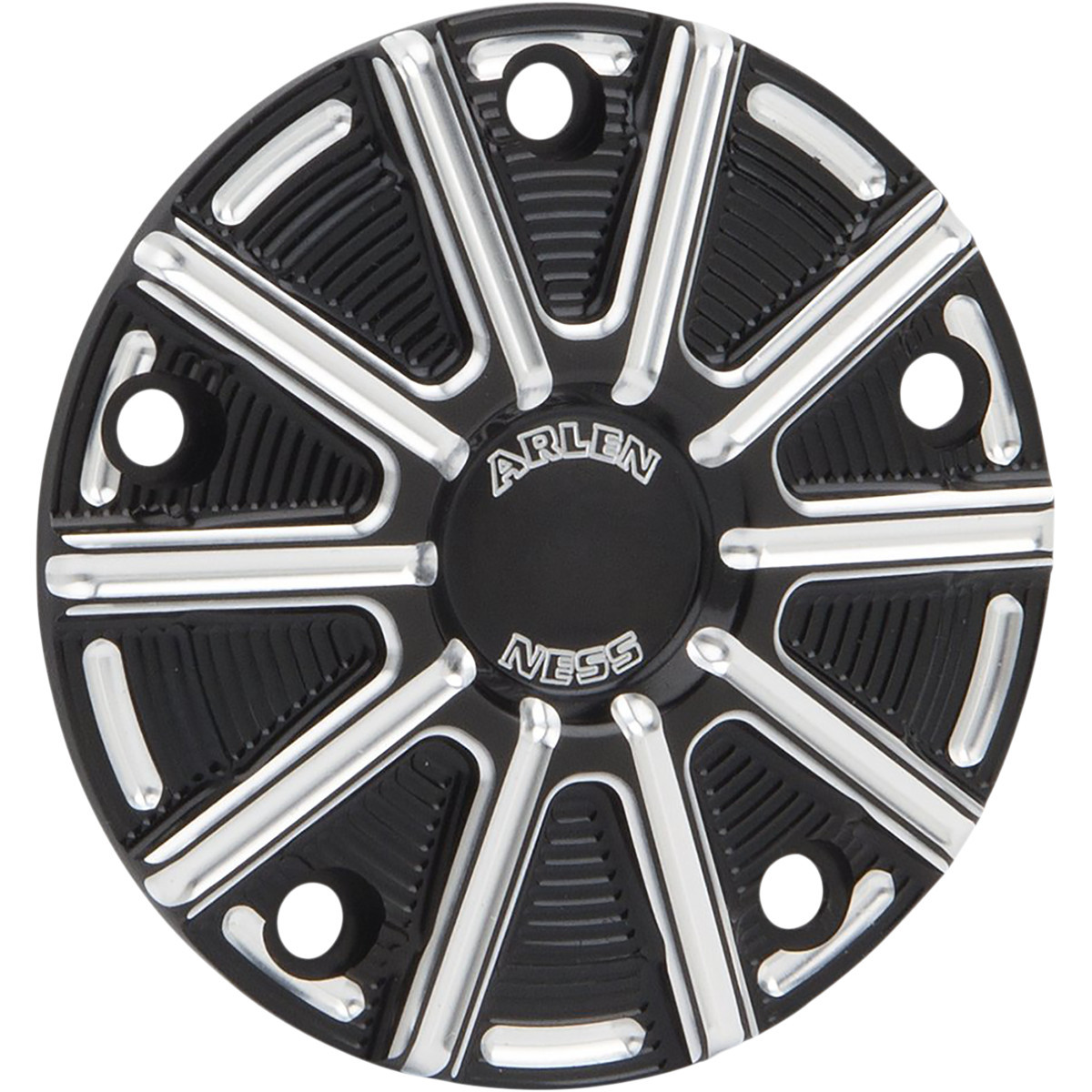 Arlen Ness #700-026 - Points Cover - Black - Twin Cam