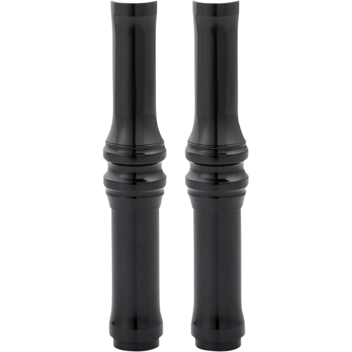 Arlen Ness #03-634 - Pushrod Tube Cover Kit - 10 Gauge® - Black - Twin Cam