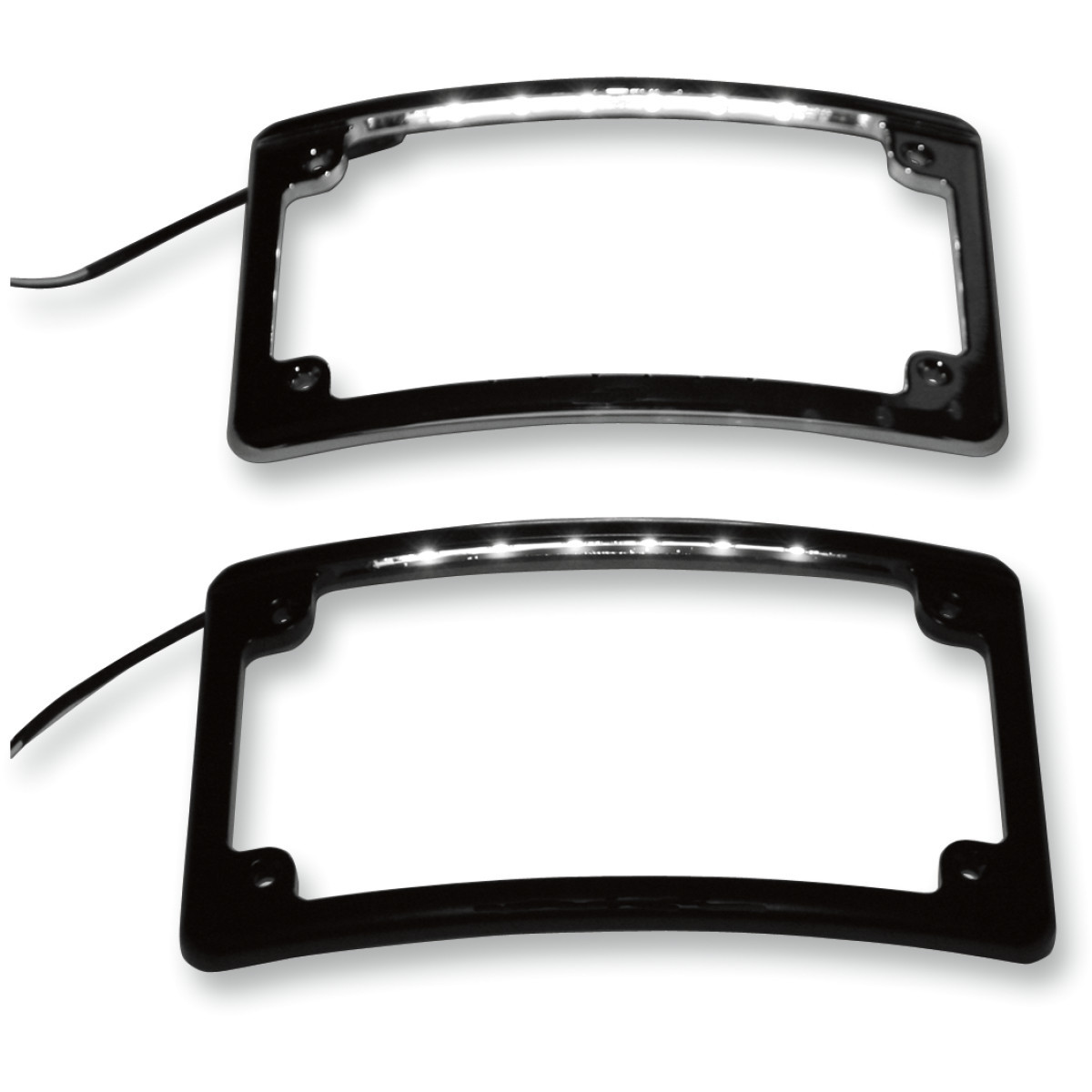 Custom Dynamics #LPF-RAD-C-LP - LED License Plate Frame - Chrome
