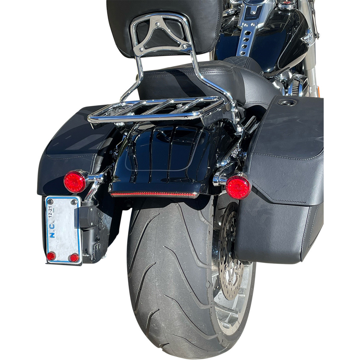 Custom Dynamics #CD-FATBOY-S - Taillight with Turn Signals - Smoke Lens