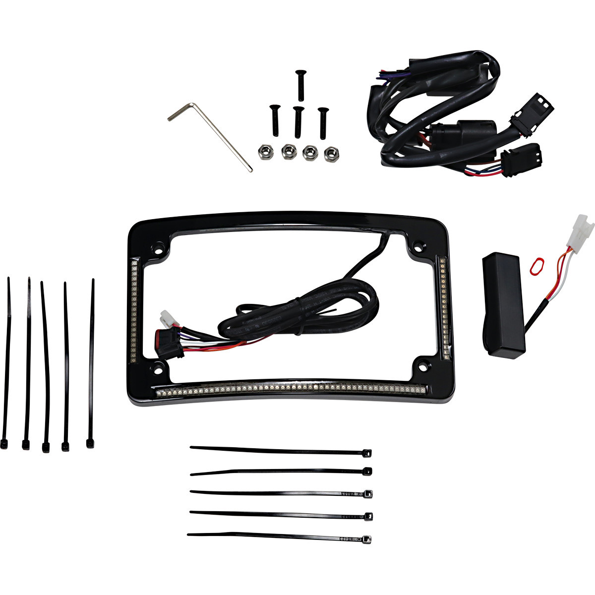 Custom Dynamics #TF05-SS6-B - Radius License Plate Frame - Black