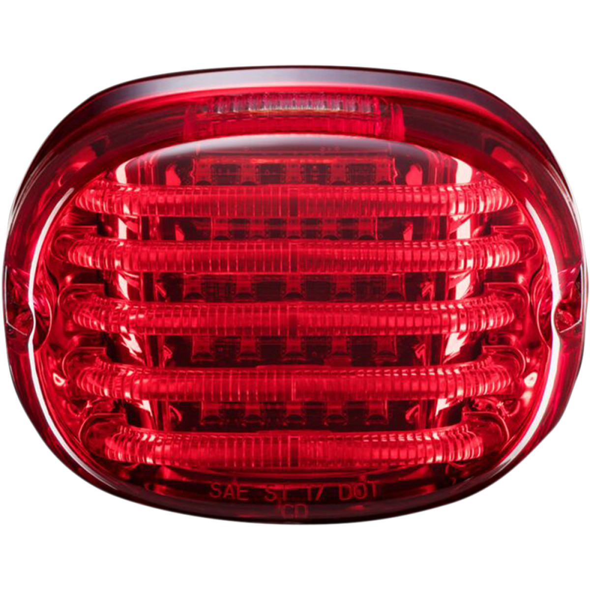 Custom Dynamics #PB-TL-SBW-R - Taillight - with License Plate Illumination Window - Red