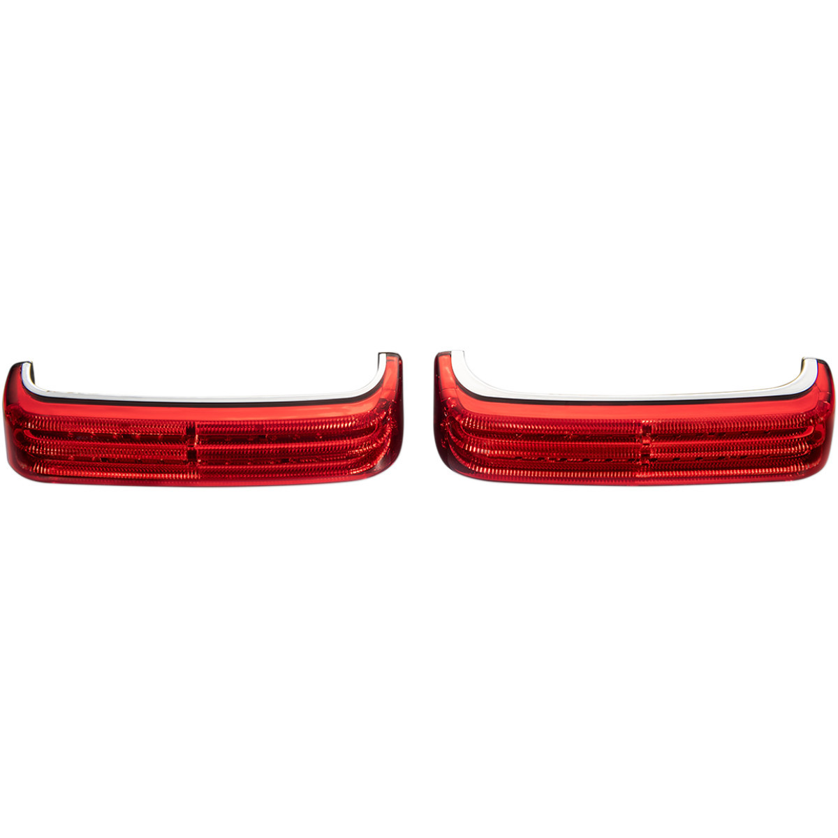 Custom Dynamics #PB-SBSEQ-SS8-CR - Saddlebag LED Lights - Sequential - Chrome/Red