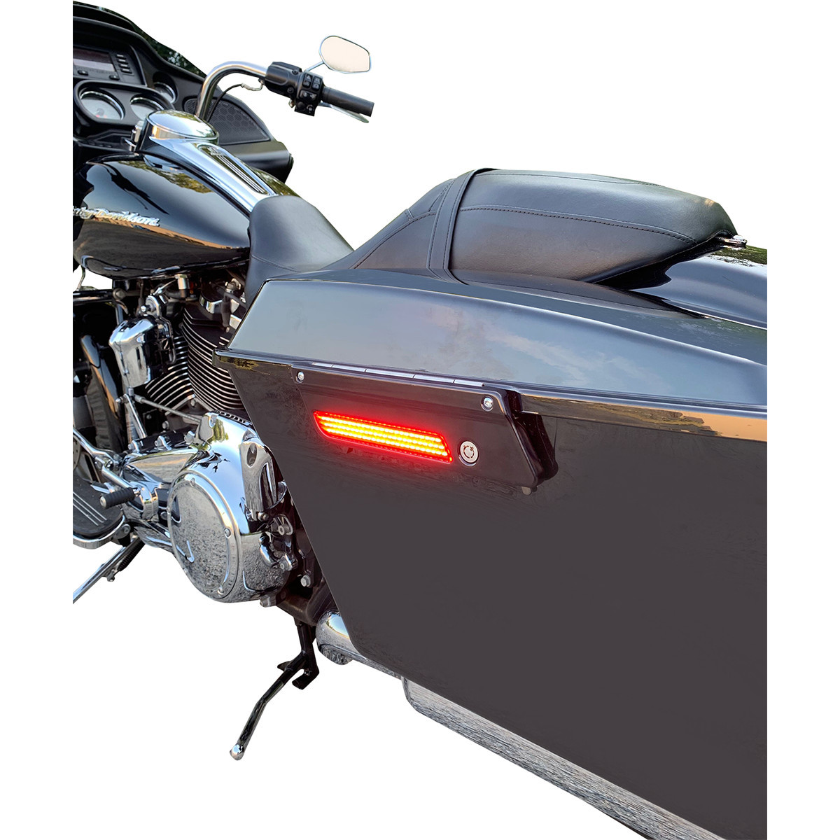 Custom Dynamics #CD-SBL-BCM-RB - Latch Light - Saddlebag - Red - Black
