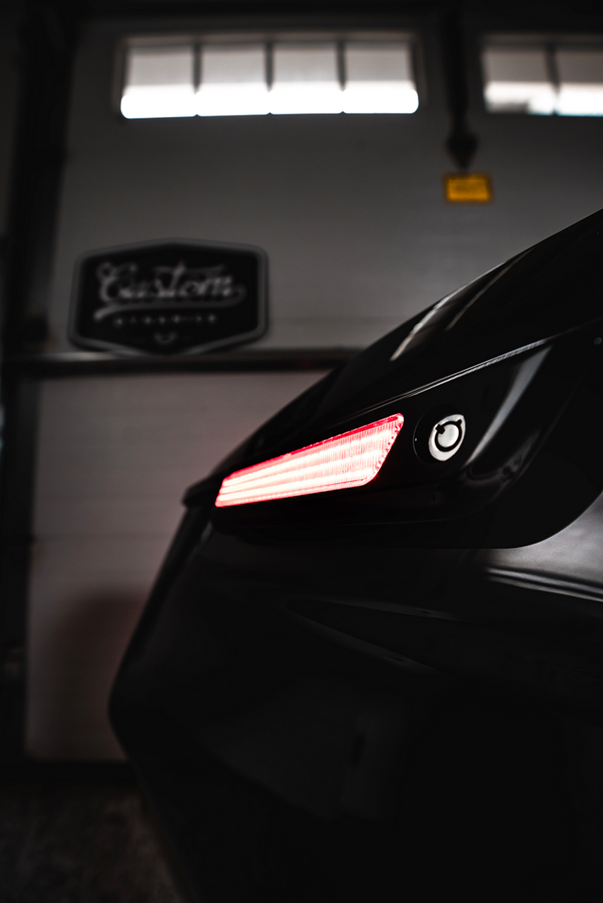 Custom Dynamics #CD-SBL-BCM-SB - Latch Light - Saddlebag - Smoke - Black