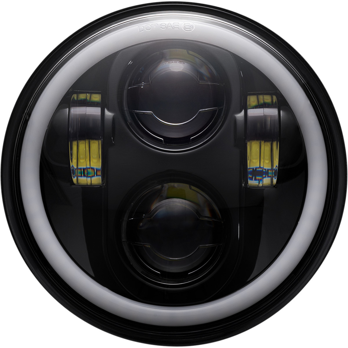 Custom Dynamics #PG-575-B - ProGLOW™ 5-3/4" Headlamp - with Mounting Ring - Black