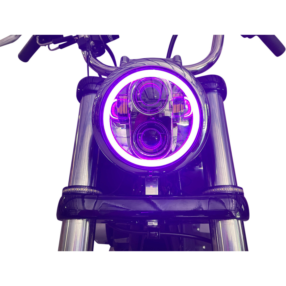 Custom Dynamics #PG-575-B - ProGLOW™ 5-3/4" Headlamp - with Mounting Ring - Black