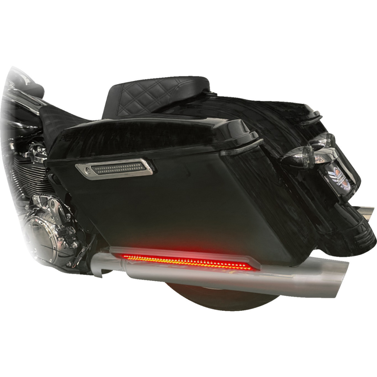 Custom Dynamics #CD-SB-SIDE-SC - LED Saddlebag Light - Smoke - Chrome