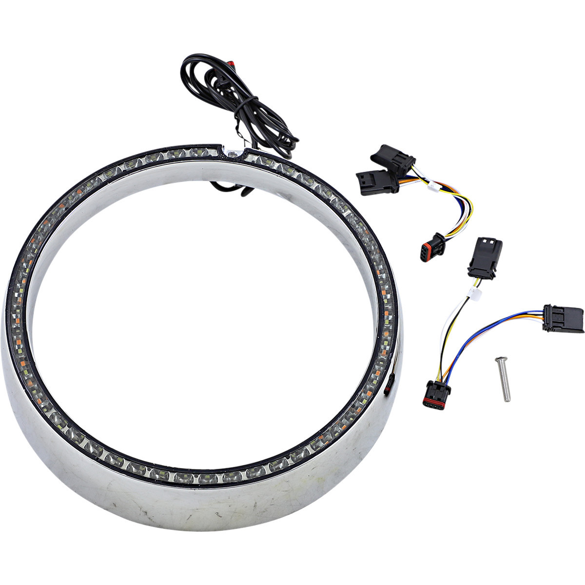 Custom Dynamics #PB-7TR-SEQ-1C - Trim Ring - Sequential Turn Signal - Chrome