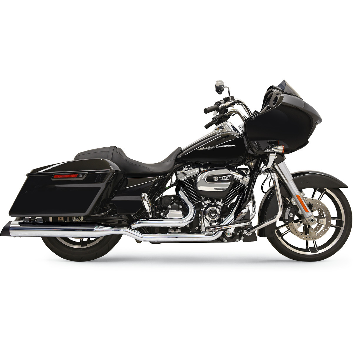 Bassani Xhaust #11515A - True-Dual Down Under Headpipes - Chrome - M8