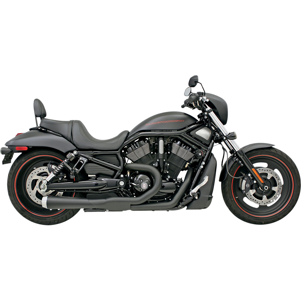 Bassani Xhaust #1V22JB - Road Rage 2:1 Exhaust - Black