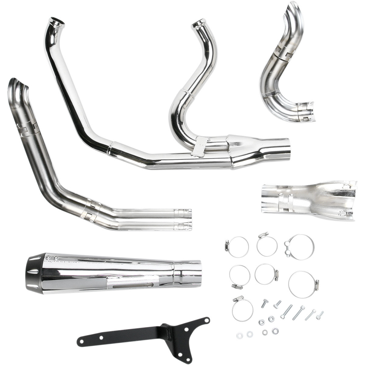 Bassani Xhaust #1FXR2 - Road Rage 2:1 Exhaust - Chrome