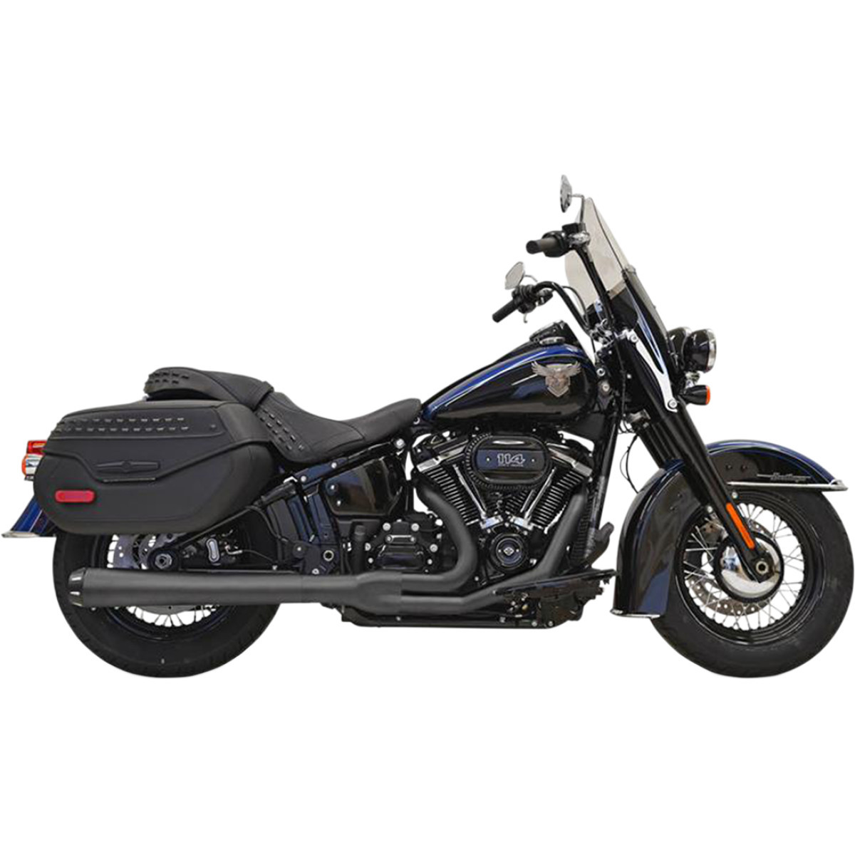 Bassani Xhaust #1S91RB - 2-into-1 Road Rage Exhaust System - Black