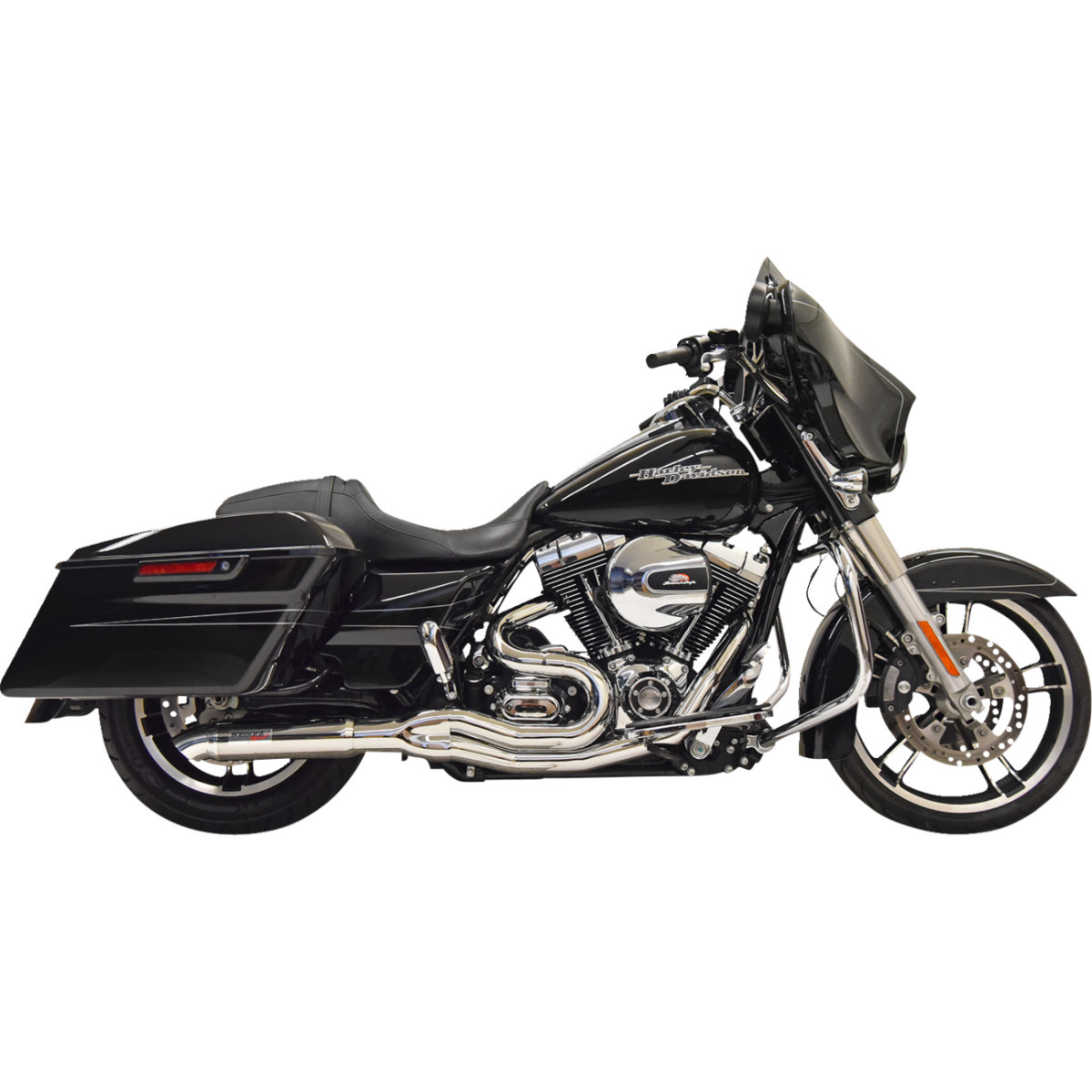Bassani Xhaust #1F67C - 2:1 Exhaust - Hotrod - Chrome