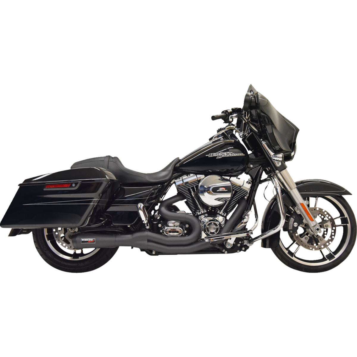 Bassani Xhaust #1F61B - 2:1 Exhaust - Black