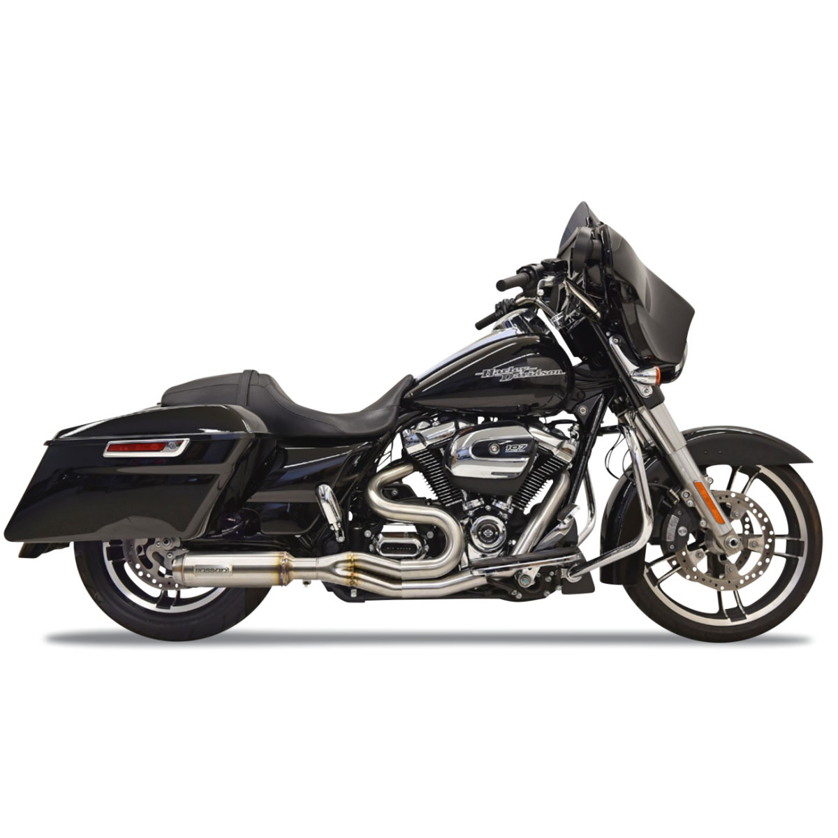 Bassani Xhaust #1F98SS - 2-into-1 Mid-Length Super Bike Exhaust System - Stainless Steel