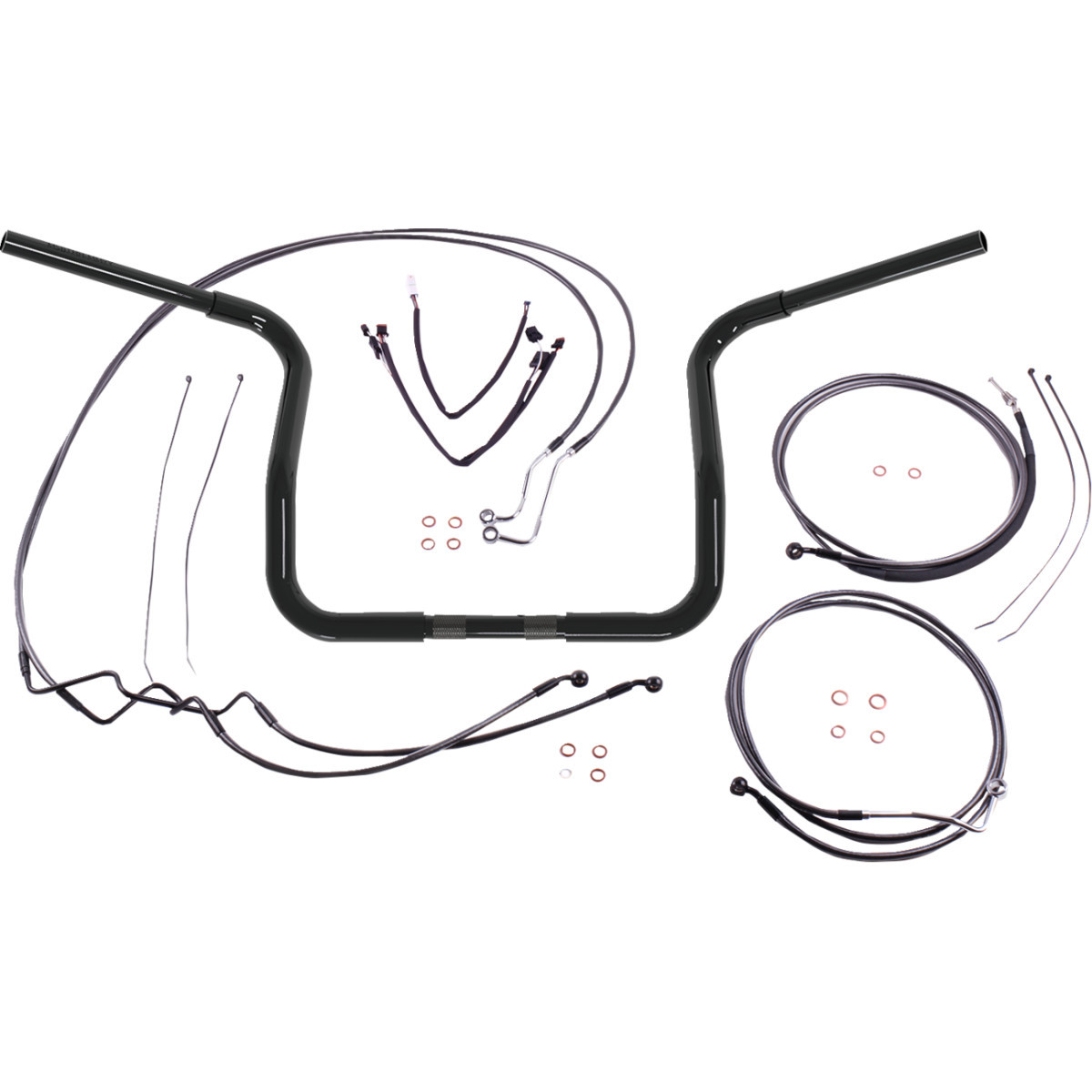 Magnum Shielding #48884-214 - 1-1/4" Caliber Handlebar Installation Kit - Black Pearl™