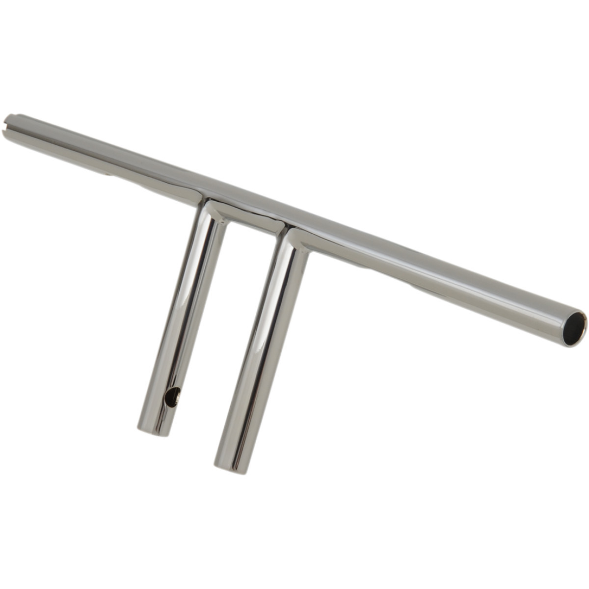 Drag Specialties - 1" T-Bar - Dimpled - Straight - 6" - Chrome