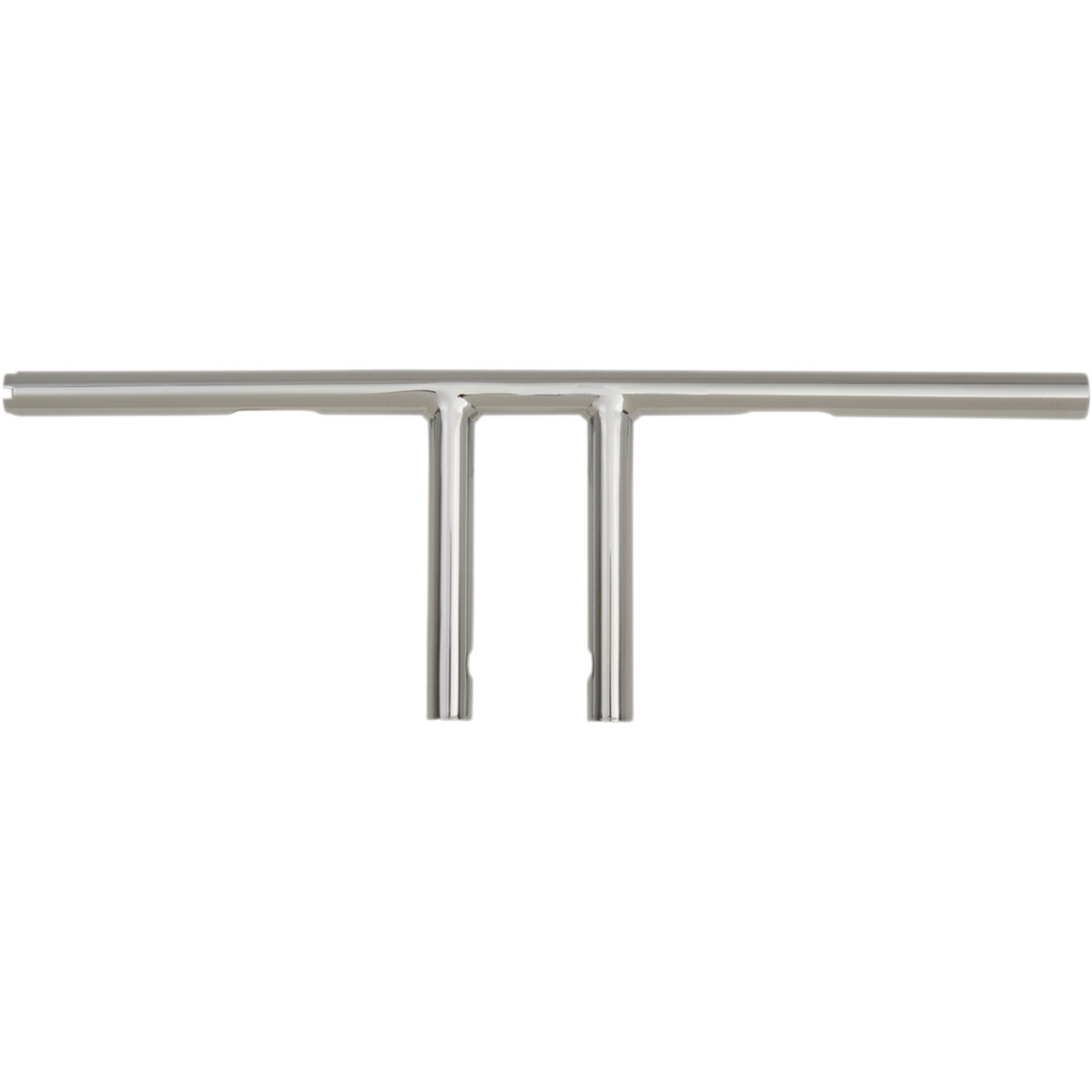 Drag Specialties - 1" T-Bar - Dimpled - Straight - 6" - Chrome