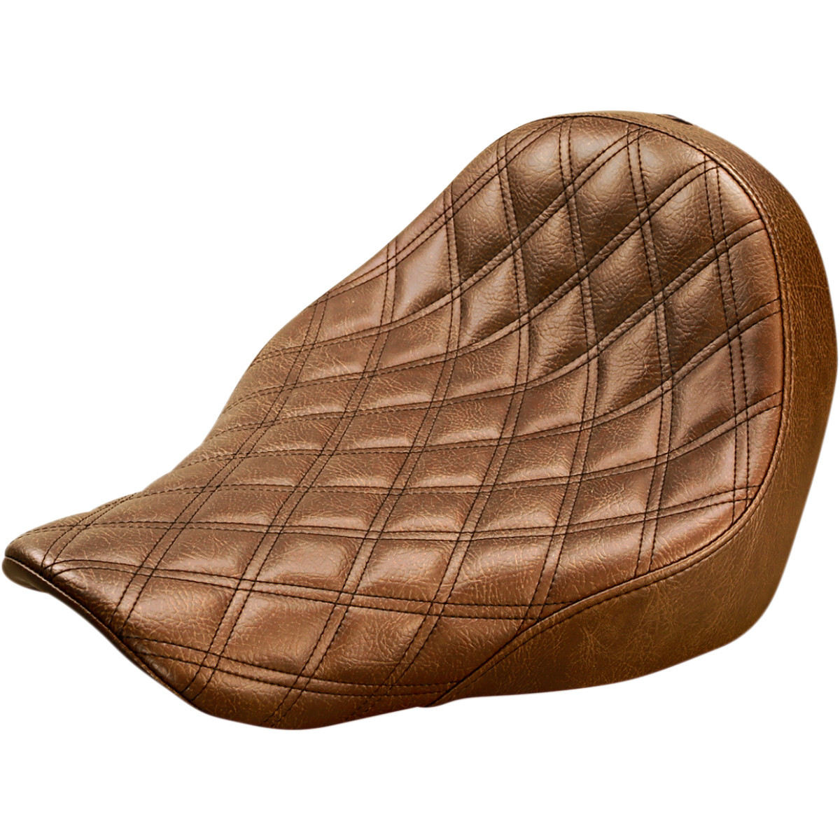 Saddlemen #818-29-002BLS - Renegade™ Solo Seat - Lattice Stitched - Brown - FL/FX '18-'24