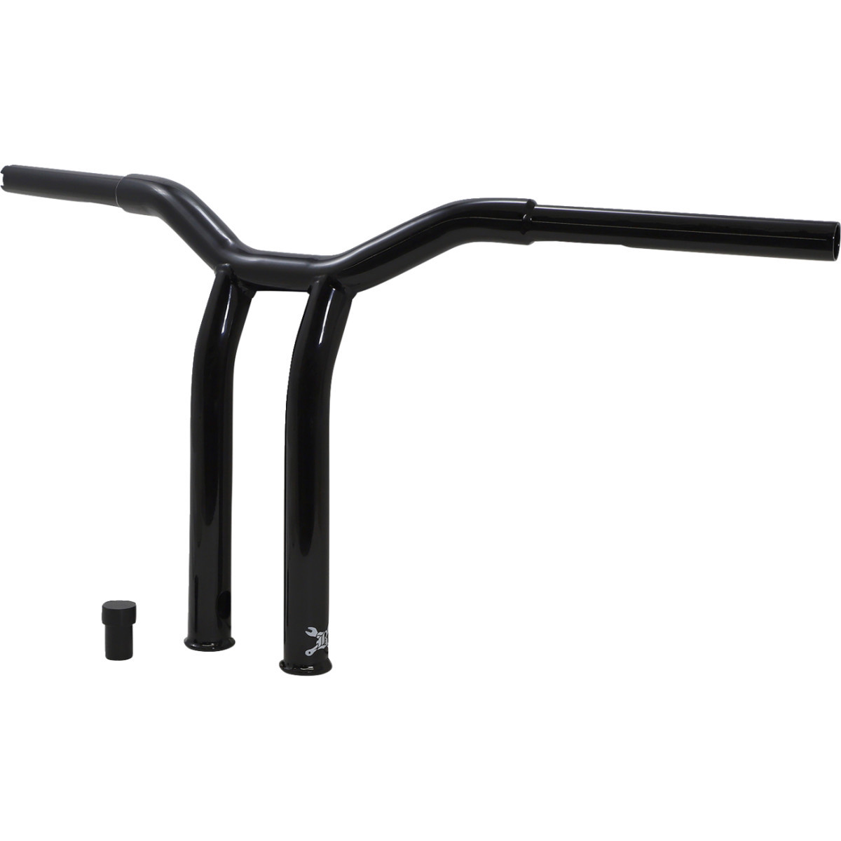 Burly Brand #B12-6052B - Dominator Handlebar - Raked - 12" - Black