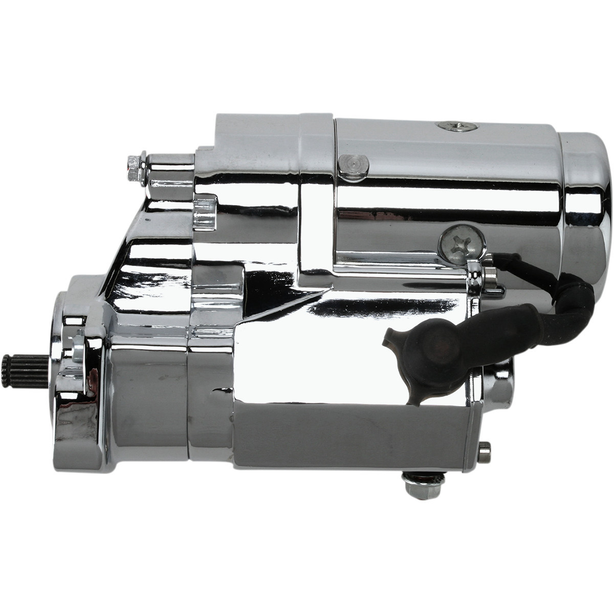 Terry Components #773090 - Starter Motor - Chrome - Harley Davidson