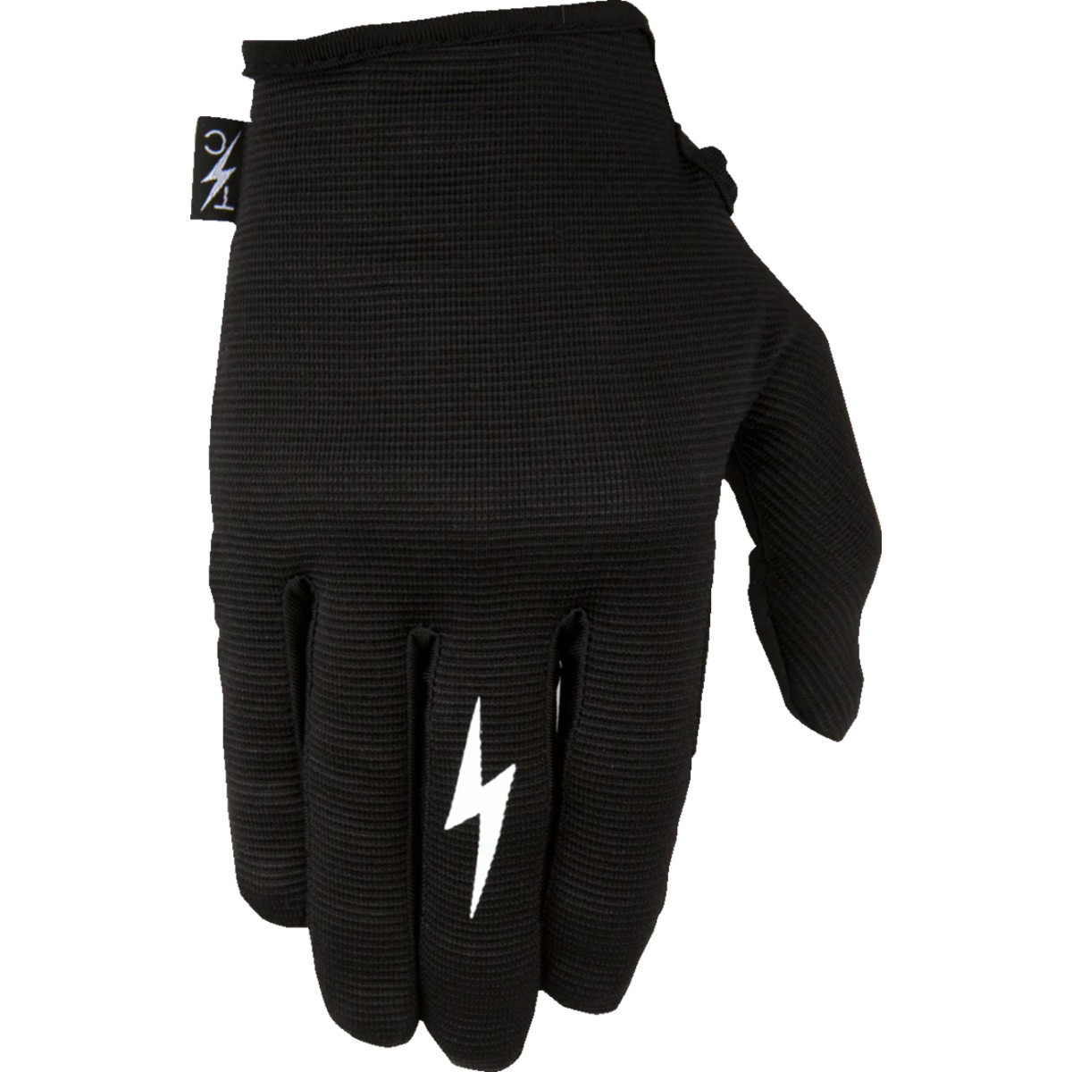 Thrashin Supply CO. #SLG-01-010 - Stealth Leather Palm Gloves - Black - Large