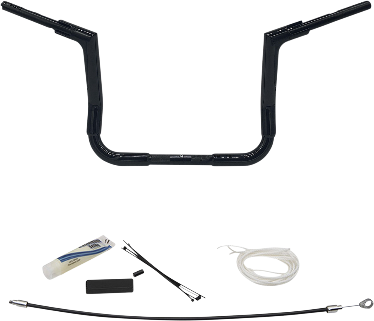 Handlebar Kit - Flat Top - 12" - Black