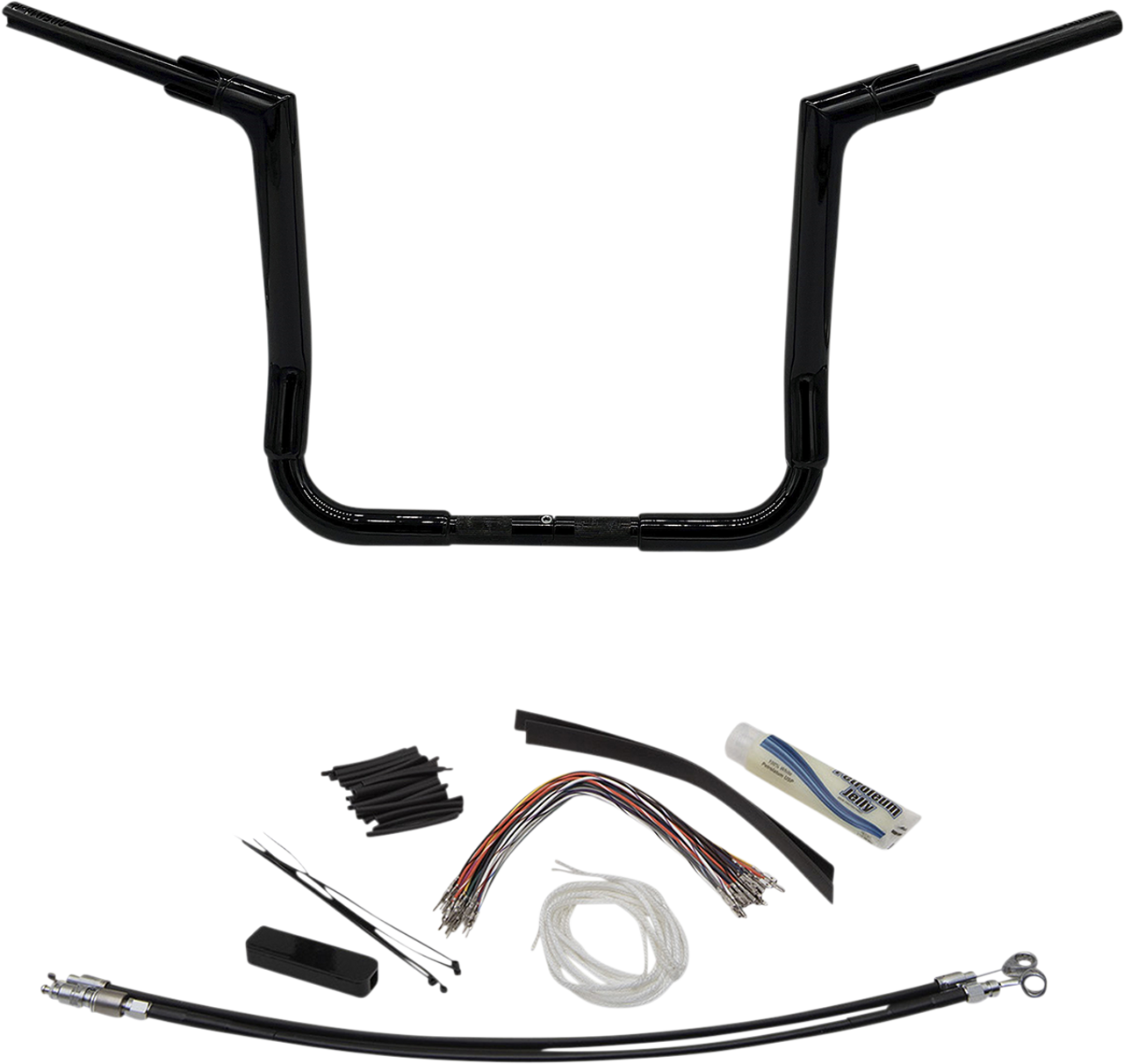 Handlebar Kit - Flat Top - 14" - Black