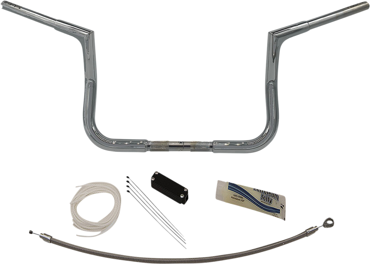 Handlebar Kit - Flat Top - 10" - Chrome