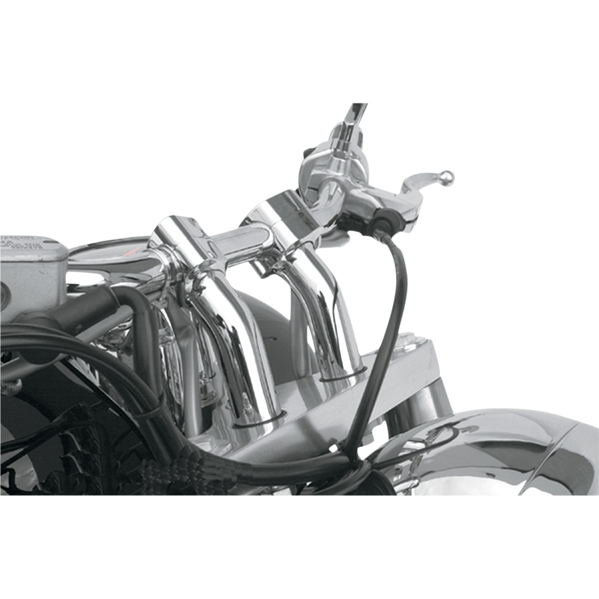 Baron #BA-7410U - Kickback Handlebar Risers - 1"