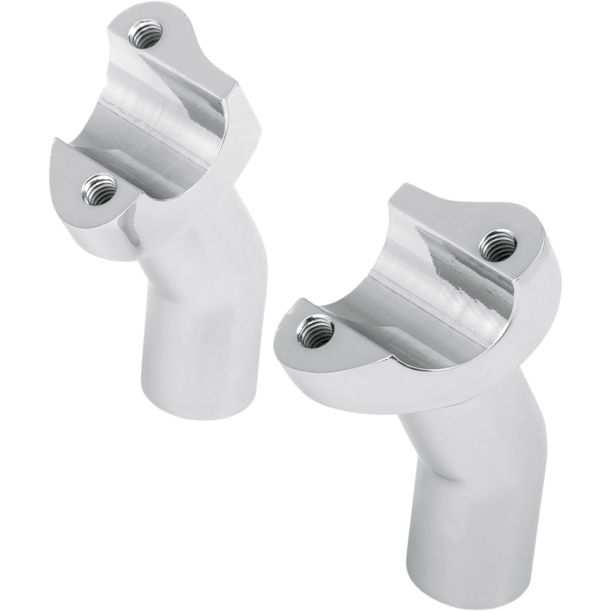 Drag Specialties - Forged Aluminum Handlebar Risers - Pullback - 3-1/2" - Chrome