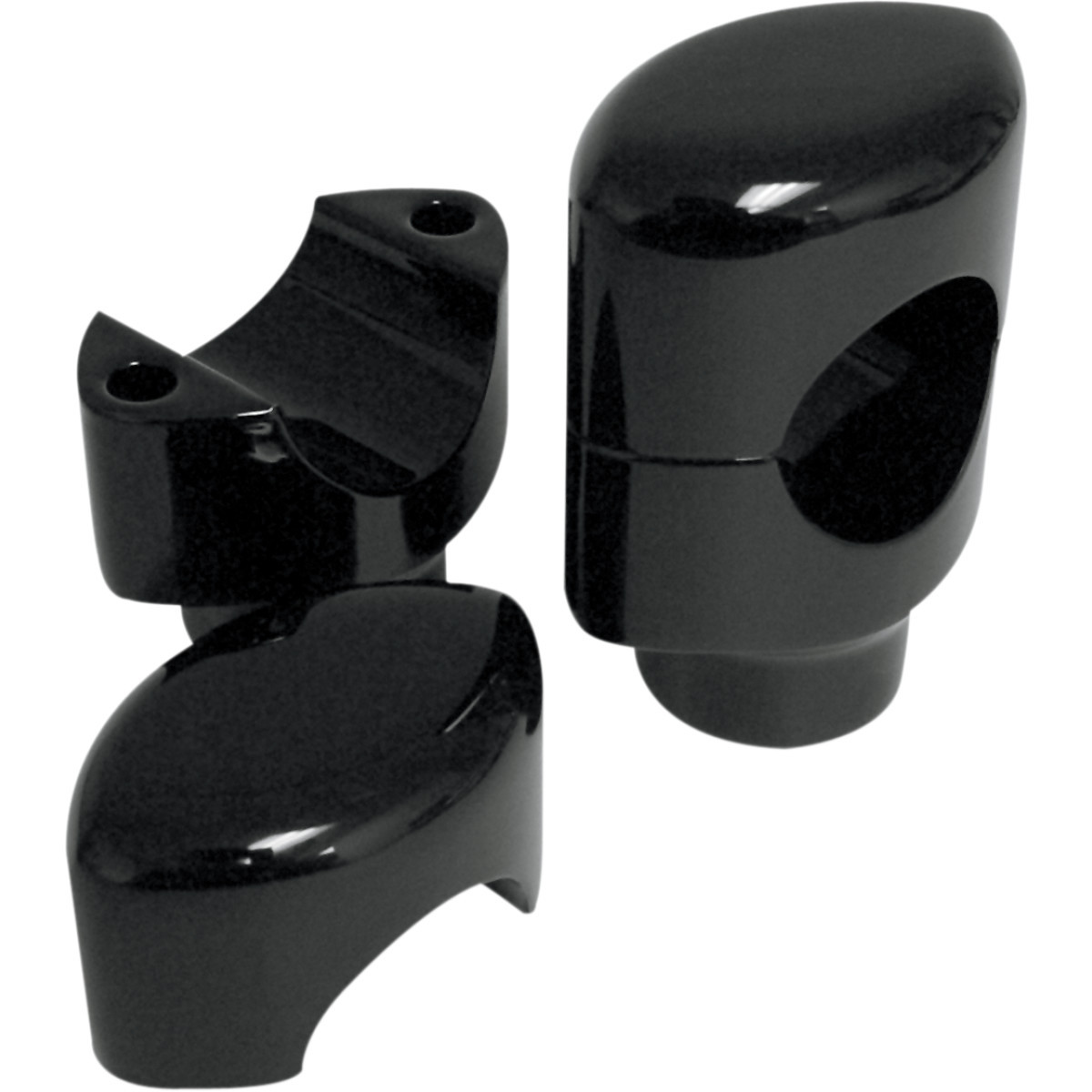 Drag Specialties - Big Buffalo Handlebar Risers - 1-1/2" - Black